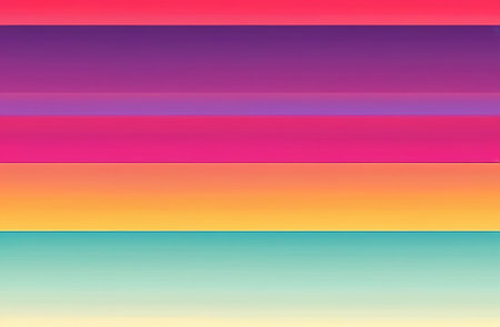 Abstract background. Multicolored blurred stripes on a gradient background.の素材