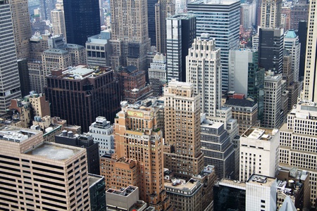 New York City aerial viewの写真素材