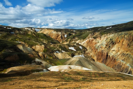 Landmannalaugar mountains, Icelandの写真素材