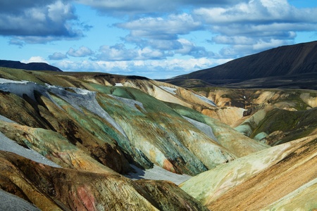 Landmannalaugar mountains, Icelandの写真素材