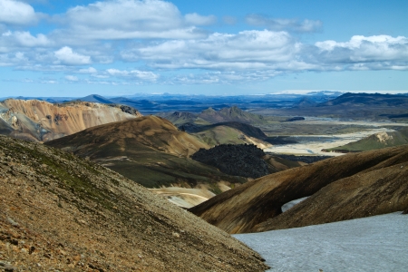 Landmannalaugar mountains, Icelandの写真素材