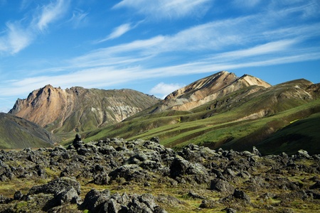 Landmannalaugar mountains, Icelandの写真素材