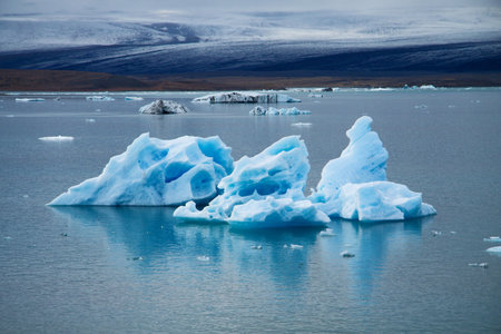 Icebergs on Jokulsarlon glacier lagoon, Iceland