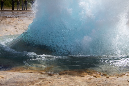 Strokkur Geysir, Icelandの写真素材