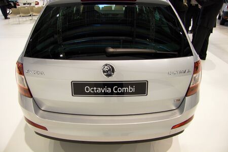 BRNO, CZECH REPUBLIC - APRIL 4: Skoda Octavia 3rd Generation on display at the 11th edition of International Autosalon Brno on April 4; 2013 in Brno, Czech Republic.のeditorial素材