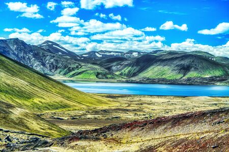 Landmannalaugar Mountains, Iceland, Europeの写真素材