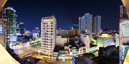 Ho Chi Minh City Cityscape at Dusk, Vietnam