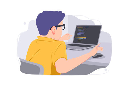 Kid Learning App Coding Concept