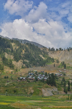 Village in the mountains, Kyrgyzstan, Central Asia