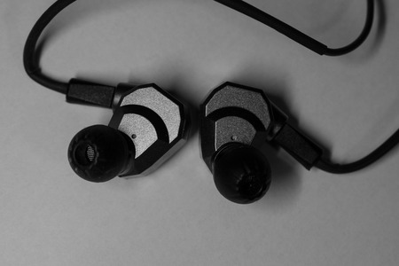 earphones and headphonesの写真素材