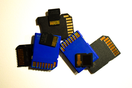 sd card and micro sd cardの写真素材