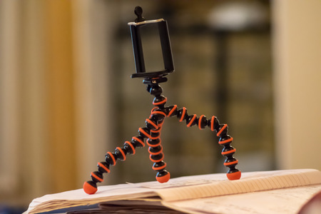tripod for phoneの写真素材
