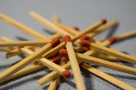matches and match burningの写真素材