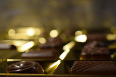 sweet chocolate candiesの写真素材