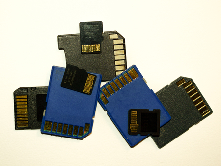 sd card and micro sd cardの写真素材