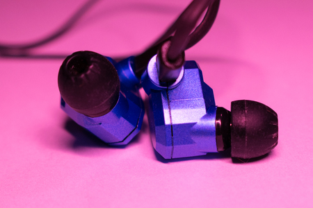 earphones and headphonesの写真素材