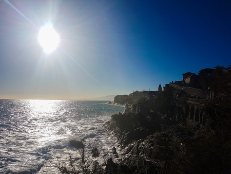 coastline in liguriaの写真素材