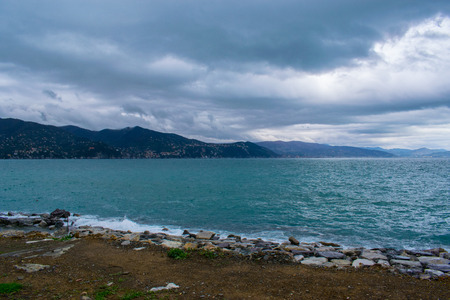 coastline in liguriaの写真素材