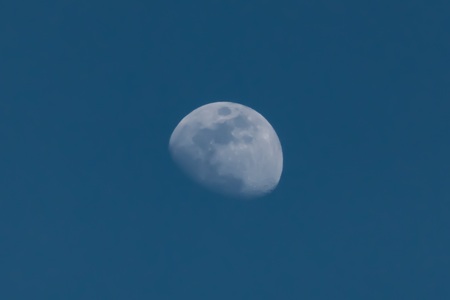 moon in the skyの写真素材