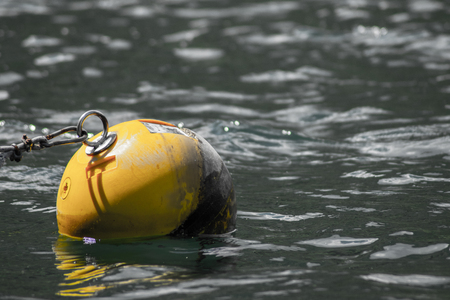 buoy on the lakeの写真素材