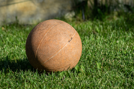 ball in my gardenの写真素材