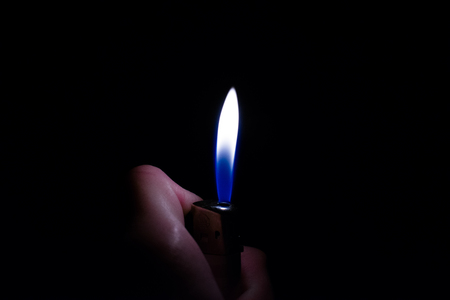 lighter flame fireの写真素材