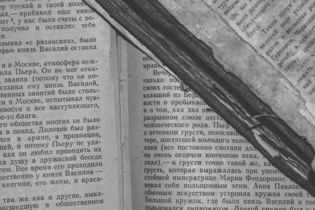 vintage books on the table