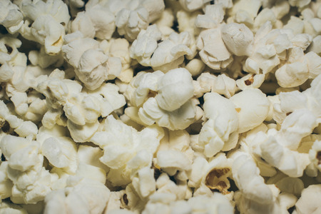 pop corn in a boxの写真素材