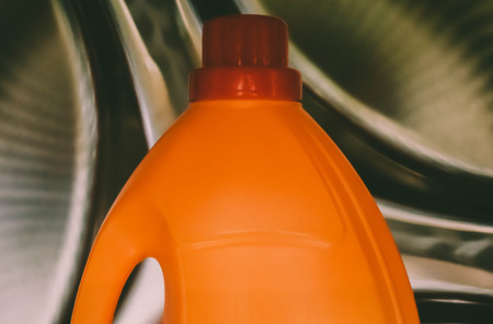 some detergents of my washing machineの写真素材