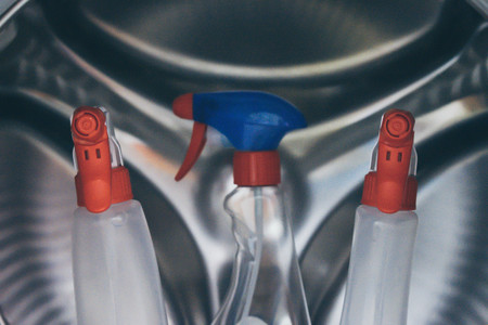 some detergents of my washing machineの写真素材