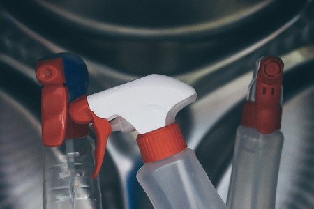 some detergents of my washing machineの写真素材