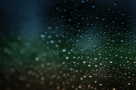 rain drops on my car windowの写真素材