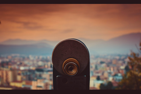 view on brescia cityの写真素材