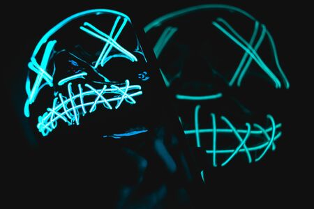 an horror purge mask for carnivalの写真素材