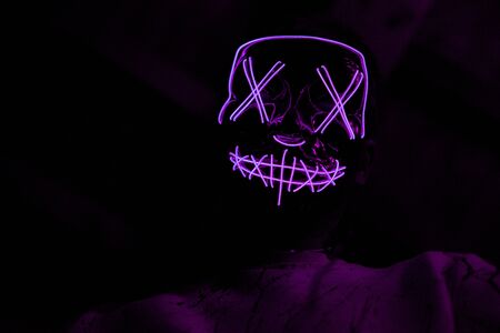 an horror purge mask for carnivalの写真素材