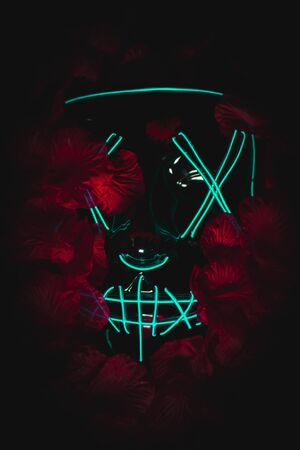 the purge horror led maskの写真素材