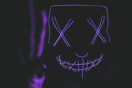 the purge horror led maskの写真素材