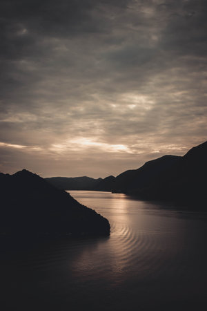 beautifull view on iseo lake
