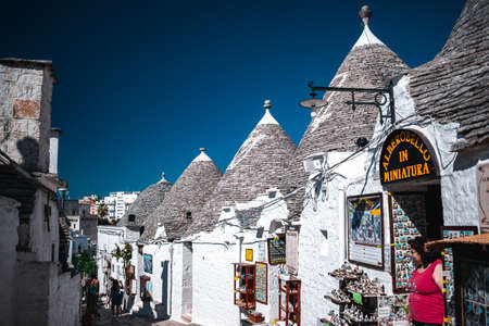 fantastic view on the trulli of alberobelloのeditorial素材