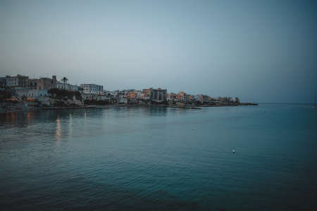 a great view on otranto by eveningの写真素材