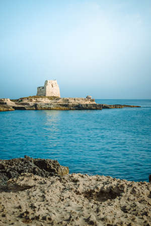 a great view on the "cave of poetry" in pugliaの写真素材