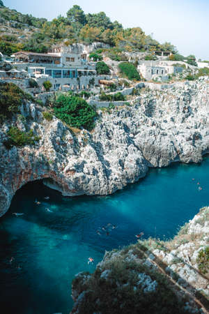 a fantastic view on "il ciolo" in pugliaの写真素材