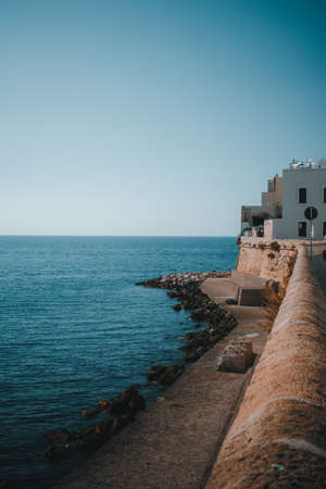 a fantastic summer view on gallipoli, lecceの写真素材