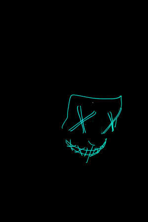 a fantastic shot of an horrible purge maskの写真素材