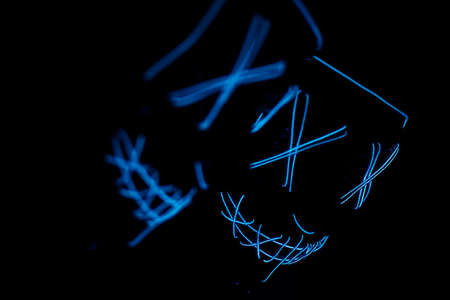 a fantastic shot of an horrible purge maskの写真素材