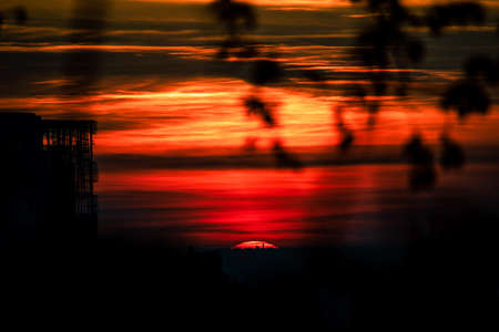 fantastic view on some places of bresciaの写真素材