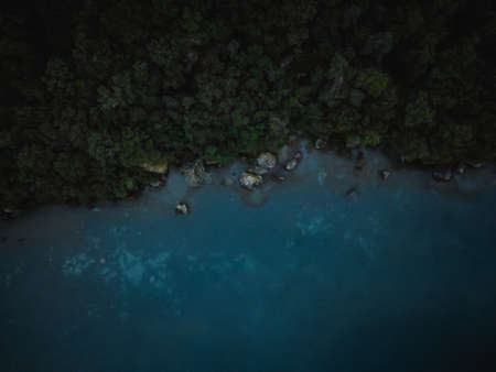 a great view on the garda lakeの写真素材