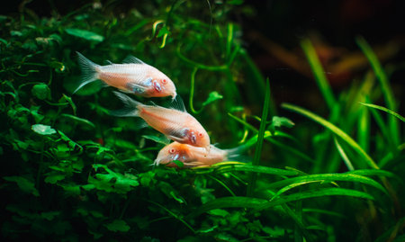 some corydoras in my tankの写真素材