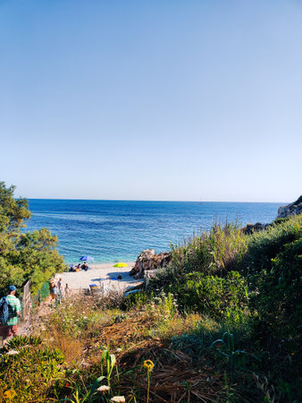 a great view on beauties of elba islandの写真素材