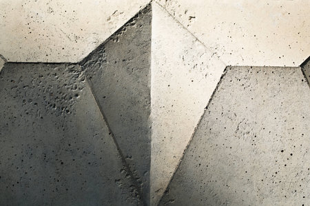 drawings of light and shadow on an uneven surface